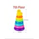 Montessori Toys Colorful Stacking Rings for Infants and Toddlers - Sensory Toys Set with Multiple Colors - Educational Toys for Baby (Smile)