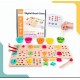 Montessori Wooden Toys for Kids Rainbow Stacking Cups Colorful Sensory Educational Toys for Kids Math Counting Toys Gift Montessori Wooden Toys for Kids Rainbow Stacking Cups Colorful Sensory Educational Toys for Kids Math Counting Toys Gift