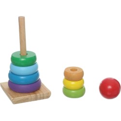 Rainbow Rings Toy For Kids - Multi Color