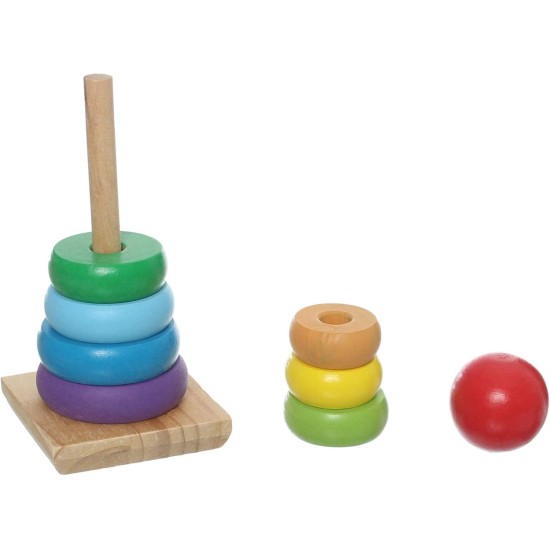 Rainbow Rings Toy For Kids - Multi Color Rainbow Rings Toy For Kids - Multi Color