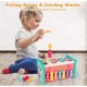 Soofam 8 in 1 Toddler Activity Cube, Baby Montessori Developmental Toy Fine Motor Skills,Educational Hammering Toys Sensory Fishing Games Xylophone Shape Sorter Busy Toy for 1-4 Year Old Boy Girl Gift