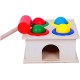 Children early learning educational toy and beat wooden square hammer box - multi color Children early learning educational toy and beat wooden square hammer box - multi color