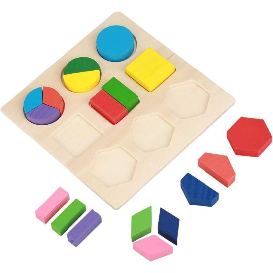 Educational Wooden Puzzles Toy Kids Geometric Shape Block Building Puzzle Game Cognitive Matching Early Learning Tool Set (#1) Educational Wooden Puzzles Toy Kids Geometric Shape Block Building Puzzle Game Cognitive Matching Early Learning Tool Set (#1)