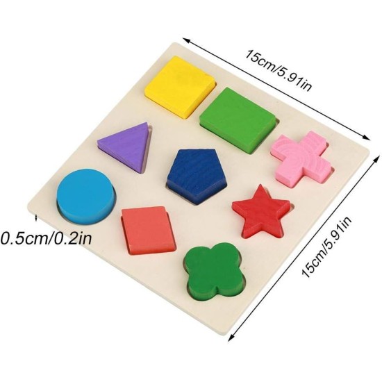 Educational Wooden Puzzles Toy Kids Geometric Shape Block Building Puzzle Game Cognitive Matching Early Learning Tool Set (#1) Educational Wooden Puzzles Toy Kids Geometric Shape Block Building Puzzle Game Cognitive Matching Early Learning Tool Set (#1)
