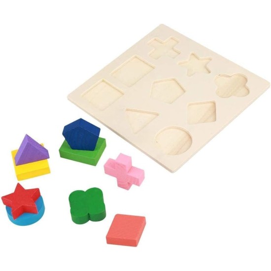 Educational Wooden Puzzles Toy Kids Geometric Shape Block Building Puzzle Game Cognitive Matching Early Learning Tool Set (#1) Educational Wooden Puzzles Toy Kids Geometric Shape Block Building Puzzle Game Cognitive Matching Early Learning Tool Set (#1)