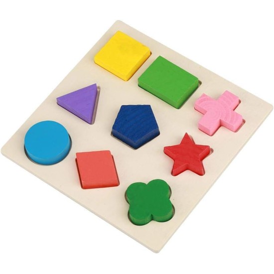 Educational Wooden Puzzles Toy Kids Geometric Shape Block Building Puzzle Game Cognitive Matching Early Learning Tool Set (#1) Educational Wooden Puzzles Toy Kids Geometric Shape Block Building Puzzle Game Cognitive Matching Early Learning Tool Set (#1)