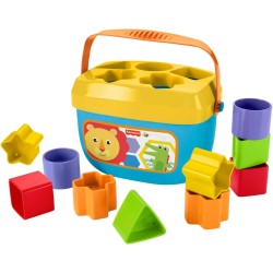 Fisher-Price Baby's First Blocks, Set of 10 Blocks for Classic Stacking and Sorting Play for Infants Ages 6 Months and Older