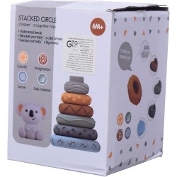 GTG TOYS) A98 - Ring Creation Toy with 7 Pieces with Bear