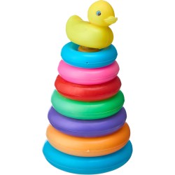 Generic Rainbow rings toy for kids - multicolor