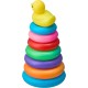 Generic Rainbow rings toy for kids - multicolor
