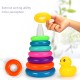 Generic Rock a TOYS Ring Stacking with a Duck Toy Baby Rainbow ring