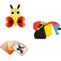 Kids assembling puzzles children educational toys diy puzzles animal theme transform mode stacking kit toys-s