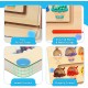Magnetic Game Labyrinth Toy from 2 3 4 5 6 Years Sorting Game Learning Games Montessori Toy Gift for Girls Boys Birthday, Wooden Toy, Busy Board for Learning Colours, Numbers, Motor Skills