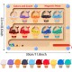 Magnetic Game Labyrinth Toy from 2 3 4 5 6 Years Sorting Game Learning Games Montessori Toy Gift for Girls Boys Birthday, Wooden Toy, Busy Board for Learning Colours, Numbers, Motor Skills