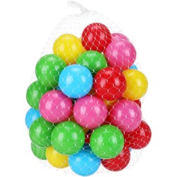 Other Plastic Network of Balls For Kids Set Of 50 Pieces - Multi Color