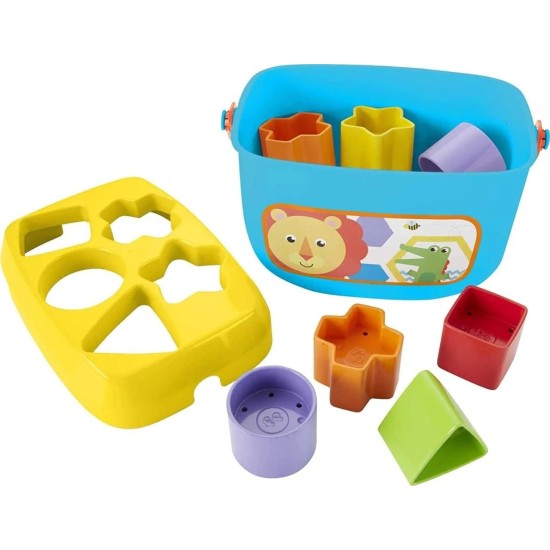 VELOCIOUS® Baby's First Blocks, Set of 10 Blocks for Classic Stacking and Sorting Play for Infants Ages 6 Months and Older