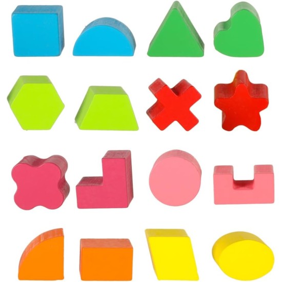 WOODEN EDUCATIONAL TOY MATCH SHAPES WOODEN EDUCATIONAL TOY MATCH SHAPES