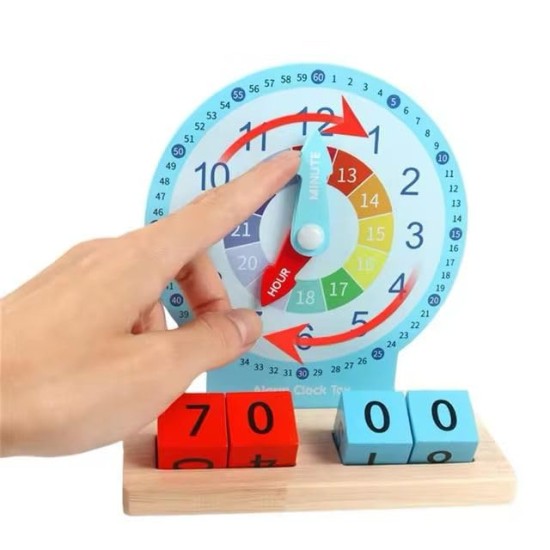 Teaching Clock - Telling Time Teaching Clock | Student Clock, Teaching & Demonstration Clock, Educational Toy Develops Time and Early Math Skills, Clock for Learning Teaching Clock - Telling Time Teaching Clock | Student Clock, Teaching & Demonstration Clock, Educational Toy Develops Time and Early Math Skills, Clock for Learning