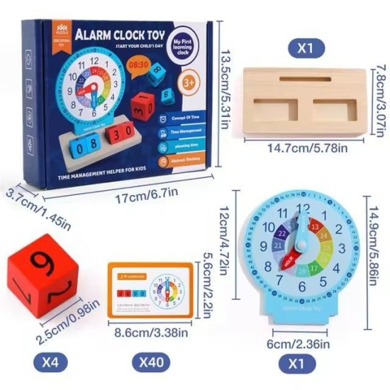 Teaching Clock - Telling Time Teaching Clock | Student Clock, Teaching & Demonstration Clock, Educational Toy Develops Time and Early Math Skills, Clock for Learning Teaching Clock - Telling Time Teaching Clock | Student Clock, Teaching & Demonstration Clock, Educational Toy Develops Time and Early Math Skills, Clock for Learning