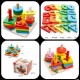 Univocean 4 Columns Geometric Shape Wooden Stacking Puzzle for Kids/Baby/Child Univocean 4 Columns Geometric Shape Wooden Stacking Puzzle for Kids/Baby/Child