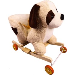 tots Wooden Dog rid on Toys For Children