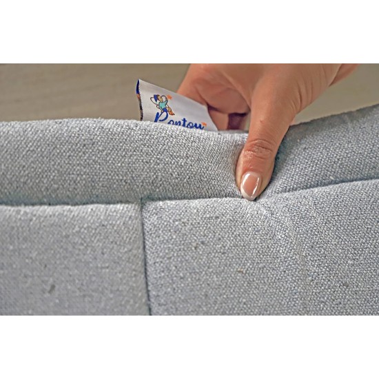 Baby and Toddler Cotton Play Mat, Machine Washable, Crawling Mat for Floor, Kids Play Mats, Rug, Pad, Soft Thick Playmats for Infants, Tummy Time, Toddlers. Crawl Carpet (Grey)