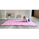 Baby and Toddler Cotton Play Mat, Machine Washable, Crawling Mat for Floor, Kids Play Mats, Rug, Pad, Soft Thick Playmats for Infants, Tummy Time, Toddlers. Crawl Carpet (Grey)