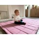 Baby and Toddler Cotton Play Mat, Machine Washable, Crawling Mat for Floor, Kids Play Mats, Rug, Pad, Soft Thick Playmats for Infants, Tummy Time, Toddlers. Crawl Carpet (Grey)