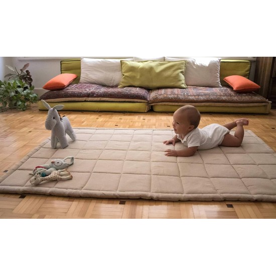 Baby and Toddler Cotton Play Mat, Machine Washing, Crawling Mat for Floor, Kids Play Mats, Rug, Pad, Soft Thick Playmats for Infants, Tummy Time, Toddlers. Crawl Carpet Baby and Toddler Cotton Play Mat, Machine Washing, Crawling Mat for Floor, Kids Play Mats, Rug, Pad, Soft Thick Playmats for Infants, Tummy Time, Toddlers. Crawl Carpet