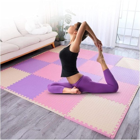 COOLBABY 4 Piece Set Baby Play Mat EVA Foam Baby Puzzle Mat Floor Crawling Mat 60 * 60cm Multicolor COOLBABY 4 Piece Set Baby Play Mat EVA Foam Baby Puzzle Mat Floor Crawling Mat 60 * 60cm Multicolor