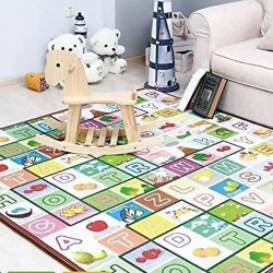 Educational Kids Room Mat Double Sided Waterproof Foam 180x150cm Crawling Mat Crawling Mat Foam Multi-Color Mat