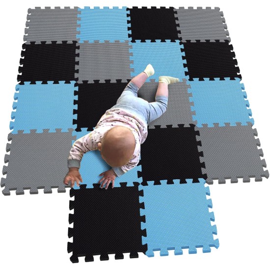 MQIAOHAM® children puzzle mat play mat squares play mat tiles baby mats for floor puzzle mat soft play mats girl playmat carpet interlocking foam floor mats for baby black blue grey 104107112 MQIAOHAM® children puzzle mat play mat squares play mat tiles baby mats for floor puzzle mat soft play mats girl playmat carpet interlocking foam floor mats for baby black blue grey 104107112