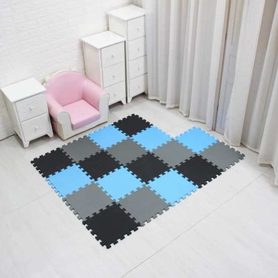 MQIAOHAM® children puzzle mat play mat squares play mat tiles baby mats for floor puzzle mat soft play mats girl playmat carpet interlocking foam floor mats for baby black blue grey 104107112 MQIAOHAM® children puzzle mat play mat squares play mat tiles baby mats for floor puzzle mat soft play mats girl playmat carpet interlocking foam floor mats for baby black blue grey 104107112
