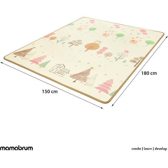 Mamabrum Baby Crawling Mat, Baby Carpet, Play Mat, 150 x 180 x 1.0 cm, Non-Toxic Floor Mat, Thickened Enlarged Foam Mat, Rolled, Waterproof, Non-Slip, Portable, Forest and Mountains Mamabrum Baby Crawling Mat, Baby Carpet, Play Mat, 150 x 180 x 1.0 cm, Non-Toxic Floor Mat, Thickened Enlarged Foam Mat, Rolled, Waterproof, Non-Slip, Portable, Forest and Mountains