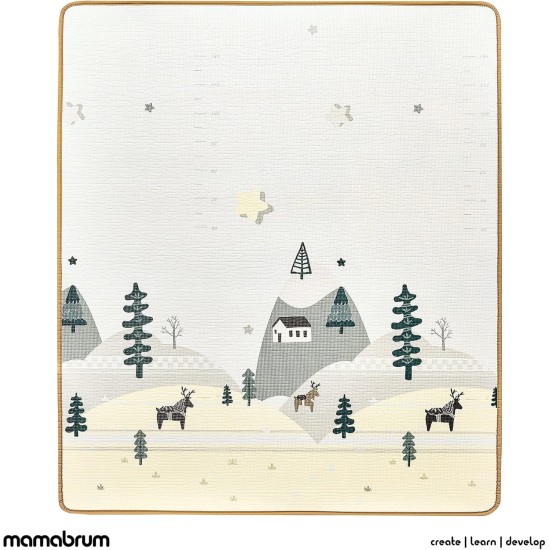 Mamabrum Baby Crawling Mat, Baby Carpet, Play Mat, 150 x 180 x 1.0 cm, Non-Toxic Floor Mat, Thickened Enlarged Foam Mat, Rolled, Waterproof, Non-Slip, Portable, Forest and Mountains Mamabrum Baby Crawling Mat, Baby Carpet, Play Mat, 150 x 180 x 1.0 cm, Non-Toxic Floor Mat, Thickened Enlarged Foam Mat, Rolled, Waterproof, Non-Slip, Portable, Forest and Mountains
