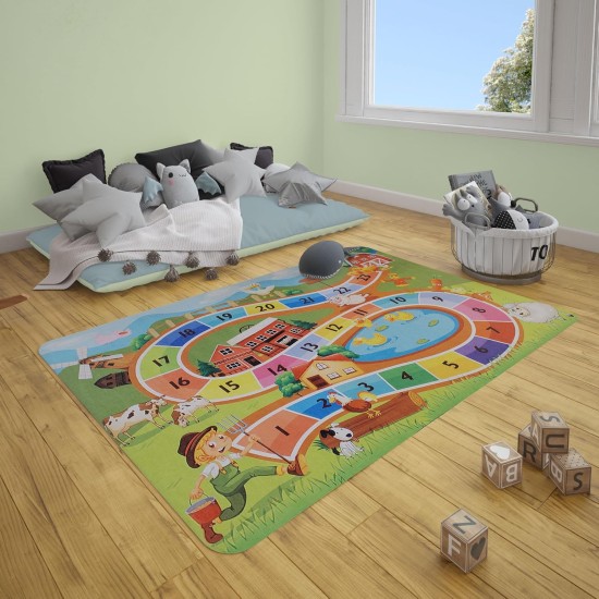 Town City Road Traffic Floor Kids Play Mat 150 x 200 cm Non-Slip Playmats ABC, Numbers, Animals Educational Map Mat for Kids Room Classroom (3dkc08) Town City Road Traffic Floor Kids Play Mat 150 x 200 cm Non-Slip Playmats ABC, Numbers, Animals Educational Map Mat for Kids Room Classroom (3dkc08)