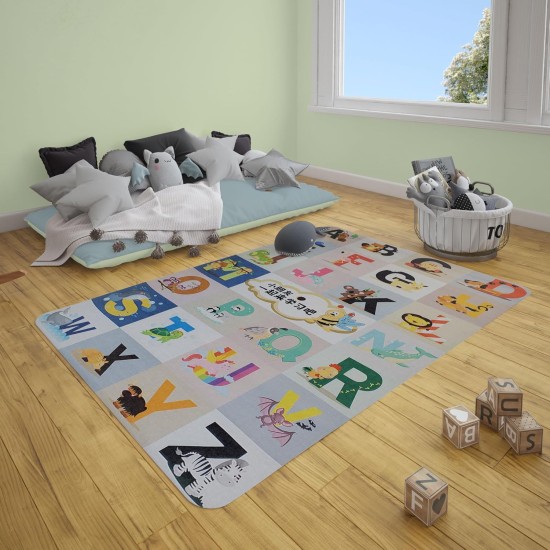 Town City Road Traffic Floor Kids Play Mat 150 x 200 cm Non-Slip Playmats ABC, Numbers, Animals Educational Map Mat for Kids Room Classroom (3dkc08) Town City Road Traffic Floor Kids Play Mat 150 x 200 cm Non-Slip Playmats ABC, Numbers, Animals Educational Map Mat for Kids Room Classroom (3dkc08)