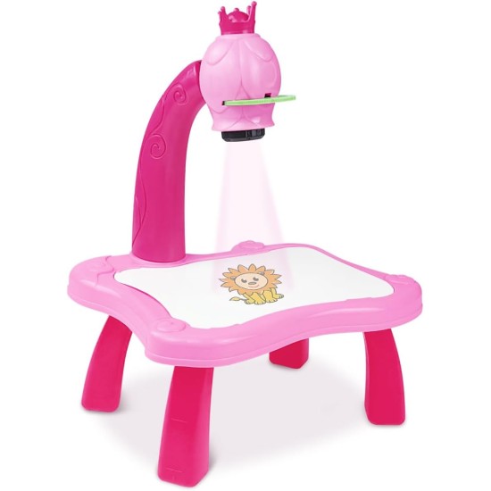 BAKAM Drawing Projector Table for Kids, Trace and Draw Projector Toy with Light & Music, Child Smart Projector Sketcher Desk, Learning Projection Painting Machine for Boy Girl 3-8 Years Old (Pink) BAKAM Drawing Projector Table for Kids, Trace and Draw Projector Toy with Light & Music, Child Smart Projector Sketcher Desk, Learning Projection Painting Machine for Boy Girl 3-8 Years Old (Pink)