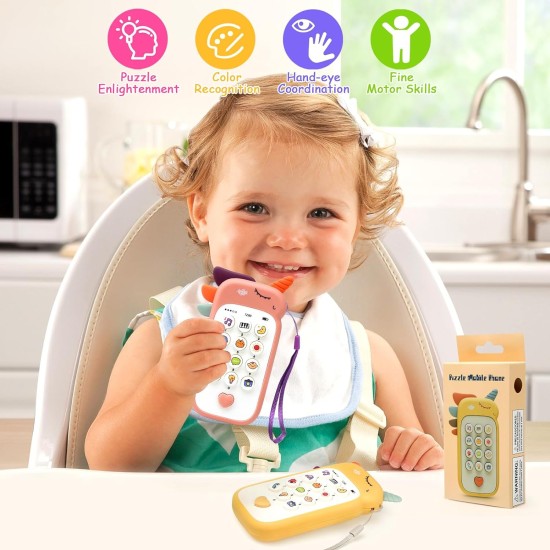 Felly Toy 1 Year Baby Mobile Phone, Toy from 6 9 Months Baby Phone, Learning Fun Smart Phone with Songs Sounds Words Phrases and Flashing Lights, Children's Toy Gift 1 Year Girl Felly Toy 1 Year Baby Mobile Phone, Toy from 6 9 Months Baby Phone, Learning Fun Smart Phone with Songs Sounds Words Phrases and Flashing Lights, Children's Toy Gift 1 Year Girl