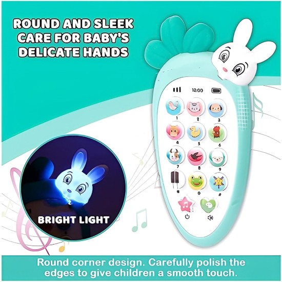 Generic Mobile Phone Toys for Kids Smart Phone Cordless Feature Rabbit Mobile Musical Sound Toys with Smart Light Battery Operated Birthday Gifts for Girls Boys (Pack of 1) Generic Mobile Phone Toys for Kids Smart Phone Cordless Feature Rabbit Mobile Musical Sound Toys with Smart Light Battery Operated Birthday Gifts for Girls Boys (Pack of 1)