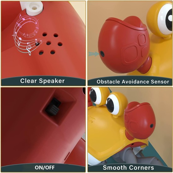 Jovicos Crab Baby Toy from 1 2 3 Years, Crawling Crab Toy from 6 7 8 9 10 Months, Children's Toy from 1-3 Years Boy Girl Gift for Children Tummy Time Toys (Orange) Jovicos Crab Baby Toy from 1 2 3 Years, Crawling Crab Toy from 6 7 8 9 10 Months, Children's Toy from 1-3 Years Boy Girl Gift for Children Tummy Time Toys (Orange)