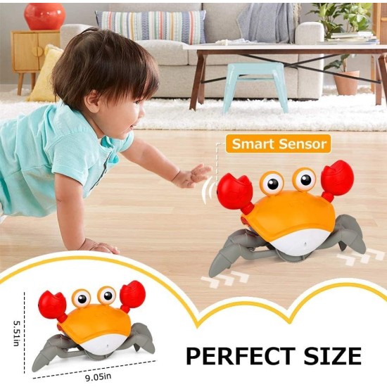 KLQQLK Crawling Crab Baby Toy| Infant Tummy Time Toys 3 4 5 6 7 8 9 10 11 12 Babies Boy 3-6 6-12 Learning Crawl 9-12 12-18 Walking Toddler 36 Months Old Music Development Interactive Birthday Gift KLQQLK Crawling Crab Baby Toy| Infant Tummy Time Toys 3 4 5 6 7 8 9 10 11 12 Babies Boy 3-6 6-12 Learning Crawl 9-12 12-18 Walking Toddler 36 Months Old Music Development Interactive Birthday Gift