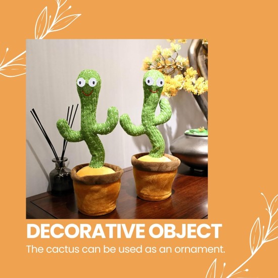 MAGIC SELECT Dancing Cactus with Electronic Movement, Lights and 120 Songs. House Decoration. Internal Battery MAGIC SELECT Dancing Cactus with Electronic Movement, Lights and 120 Songs. House Decoration. Internal Battery