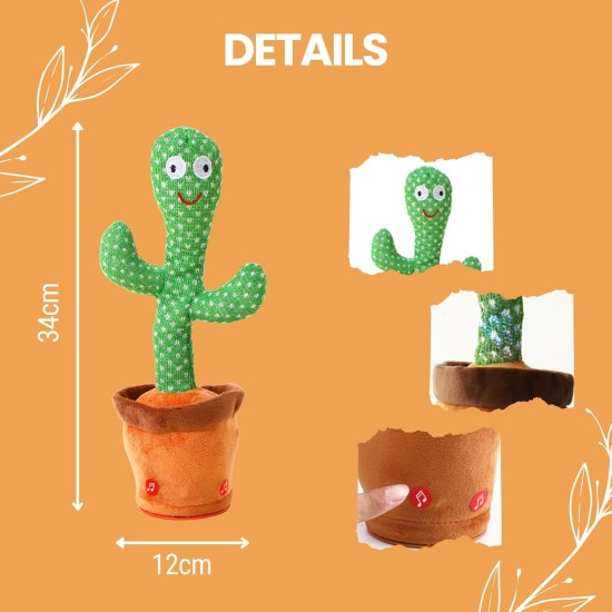 MAGIC SELECT Dancing Cactus with Electronic Movement, Lights and 120 Songs. House Decoration. Internal Battery MAGIC SELECT Dancing Cactus with Electronic Movement, Lights and 120 Songs. House Decoration. Internal Battery