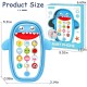 PATPAT® Toy Phone for Kids, Toy Mobile with Silicone Cartoon Shark Case, Dummy Phone for Babies, Kids Mobile Toy, Baby Musical Toy Dummy Mobile Phone with Light Sound Lullabies for Boys Girls - Blue PATPAT® Toy Phone for Kids, Toy Mobile with Silicone Cartoon Shark Case, Dummy Phone for Babies, Kids Mobile Toy, Baby Musical Toy Dummy Mobile Phone with Light Sound Lullabies for Boys Girls - Blue