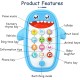 PATPAT® Toy Phone for Kids, Toy Mobile with Silicone Cartoon Shark Case, Dummy Phone for Babies, Kids Mobile Toy, Baby Musical Toy Dummy Mobile Phone with Light Sound Lullabies for Boys Girls - Blue PATPAT® Toy Phone for Kids, Toy Mobile with Silicone Cartoon Shark Case, Dummy Phone for Babies, Kids Mobile Toy, Baby Musical Toy Dummy Mobile Phone with Light Sound Lullabies for Boys Girls - Blue