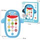 PATPAT® Toy Phone for Kids, Toy Mobile with Silicone Cartoon Shark Case, Dummy Phone for Babies, Kids Mobile Toy, Baby Musical Toy Dummy Mobile Phone with Light Sound Lullabies for Boys Girls - Blue PATPAT® Toy Phone for Kids, Toy Mobile with Silicone Cartoon Shark Case, Dummy Phone for Babies, Kids Mobile Toy, Baby Musical Toy Dummy Mobile Phone with Light Sound Lullabies for Boys Girls - Blue
