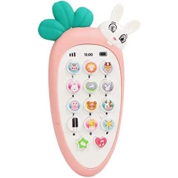 Sevriza® Smart Phone Cordless Feature Mobile Phone Toys Mobile Phone for Kids Phone Small Phone Toy Musical Toys for Kids Smart Light (Kimi Rabbit Phone) Multicolor