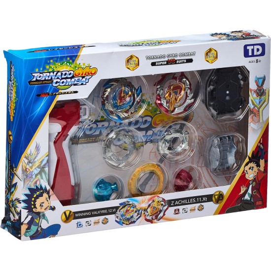 Generic 4 pieces bey battle gyro burst Beyblade evolution attack set for battling top game metal (4D ROTARY) top superpower battle suit with launcher and arena metal fight battle fusion Generic 4 pieces bey battle gyro burst Beyblade evolution attack set for battling top game metal (4D ROTARY) top superpower battle suit with launcher and arena metal fight battle fusion
