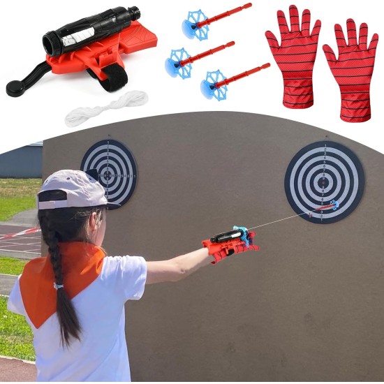 Niumowang Spider Launcher Glove, Kids Spider Hero Gloves, Spiderman Toy Glove, Spiderman Web Shooter, Launcher Toy, Wrist Toy Set, Cosplay Glove Launcher Niumowang Spider Launcher Glove, Kids Spider Hero Gloves, Spiderman Toy Glove, Spiderman Web Shooter, Launcher Toy, Wrist Toy Set, Cosplay Glove Launcher